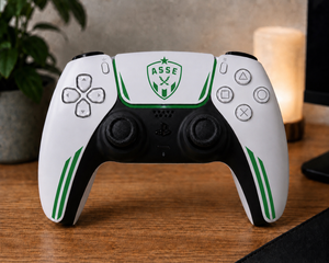 Manette PS5 Personalisée Saint-Étienne — Kit Pochoirs & Stickers