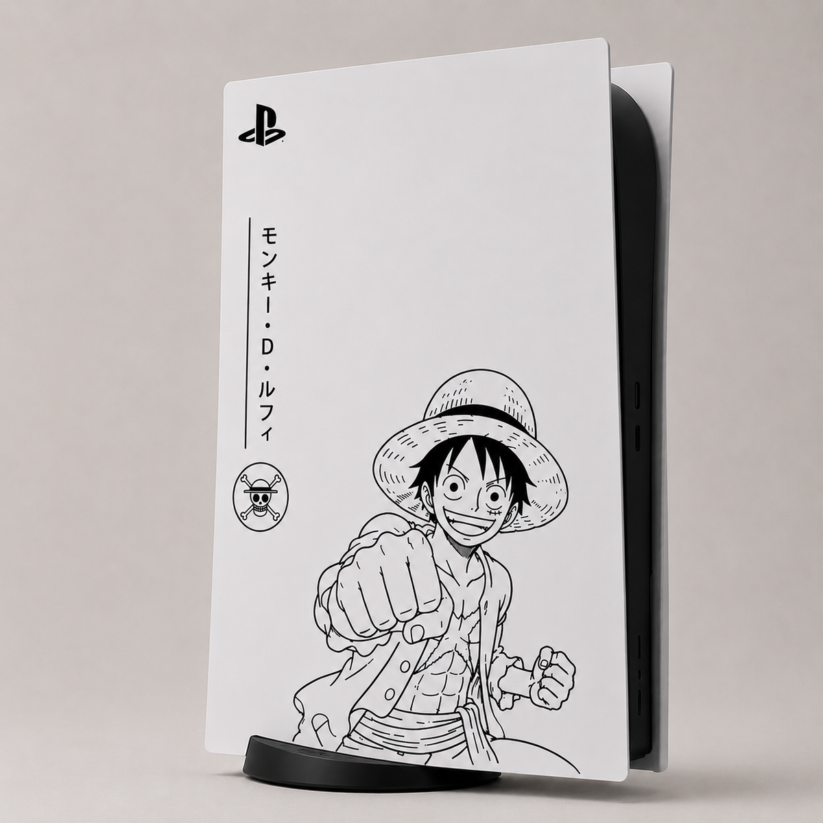 PS5 Custom One Piece Luffy — Kit Pochoirs & Stickers