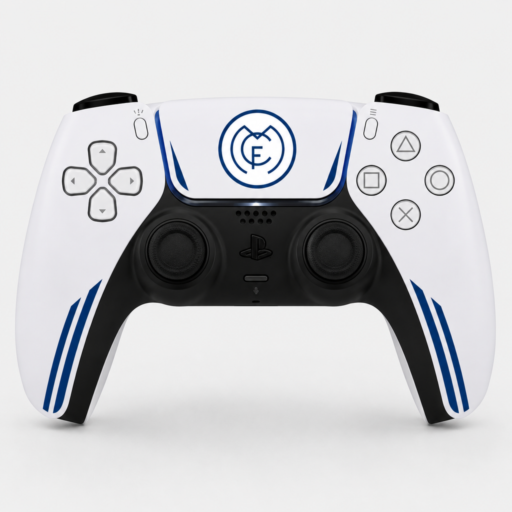 Manette PS5 Personalisée Madrid — Kit Pochoirs & Stickers