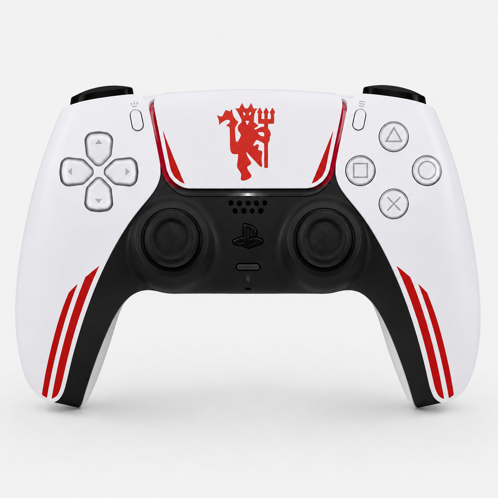 Manette PS5 Personalisée Manchester U. — Kit Pochoirs & Stickers