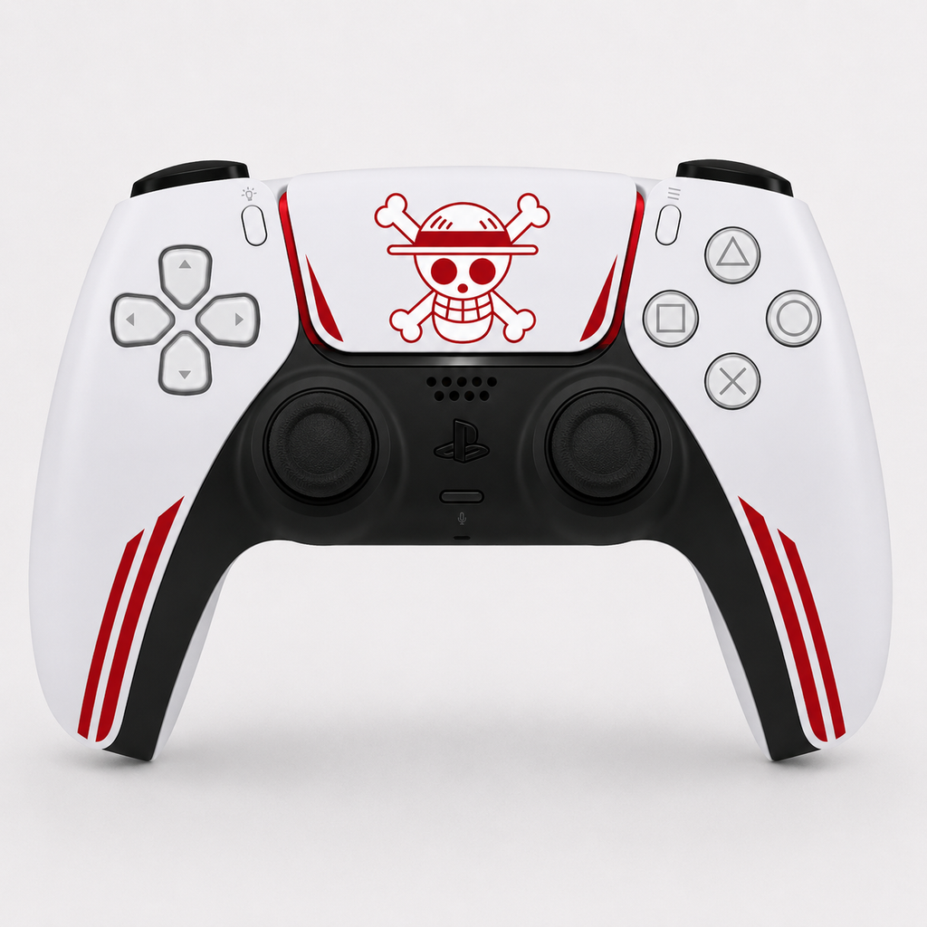 Manette PS5 Personalisée One Piece — Kit Pochoirs & Stickers
