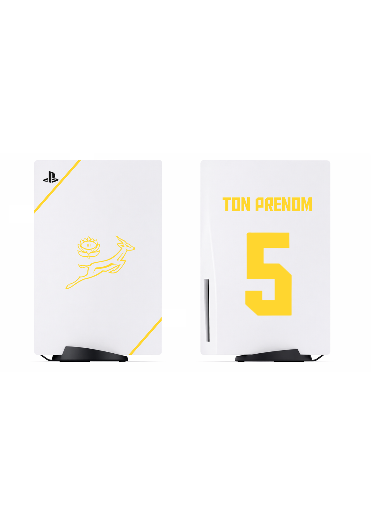 PS5 Personnalisée Afrique du Sud Rugby  — Kit Pochoirs & Stickers