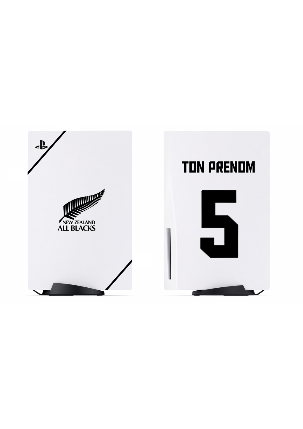 PS5 Personnalisée Nouvelle-Zélande Rugby  — Kit Pochoirs & Stickers