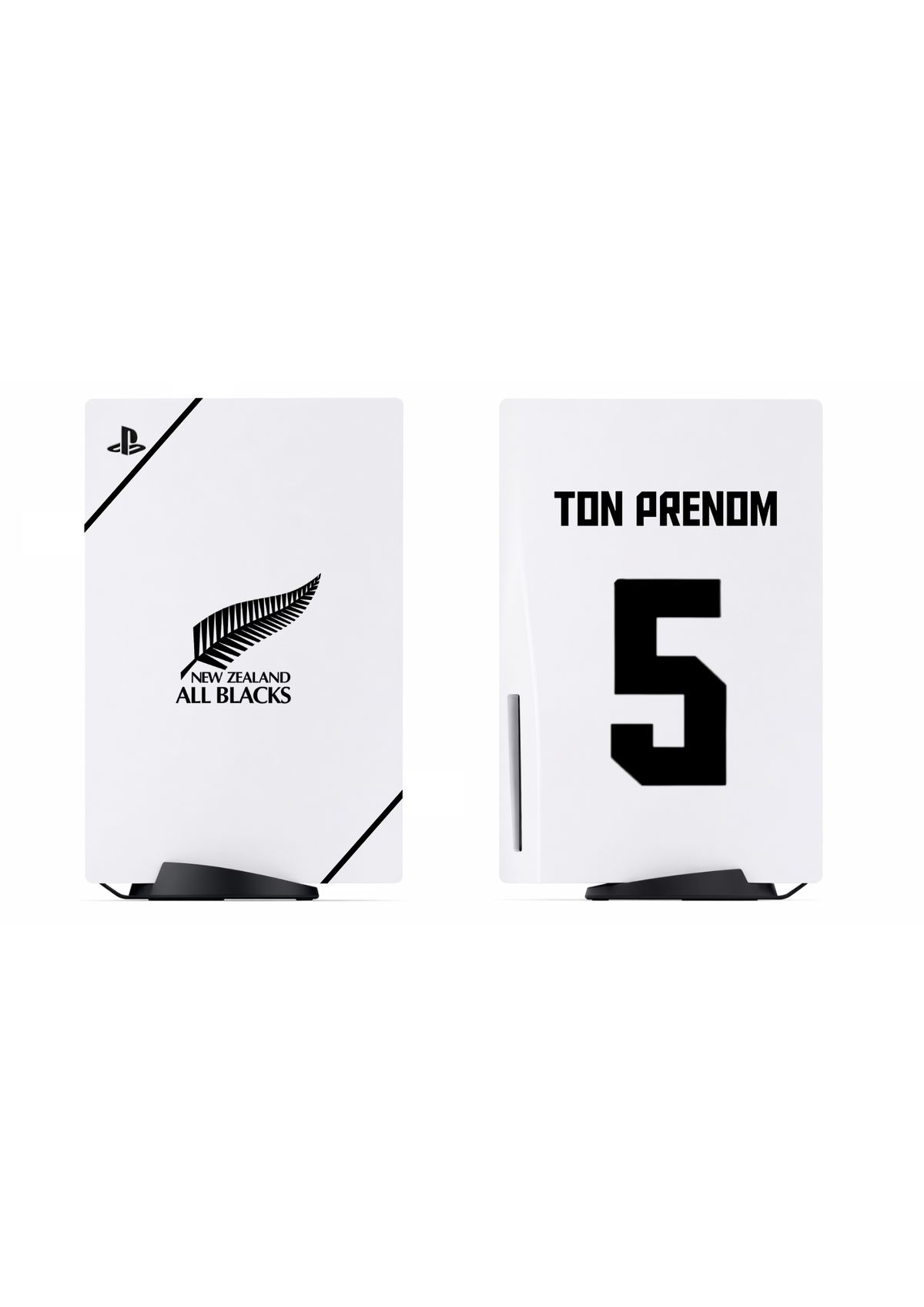 PS5 Personnalisée Nouvelle-Zélande Rugby  — Kit Pochoirs & Stickers