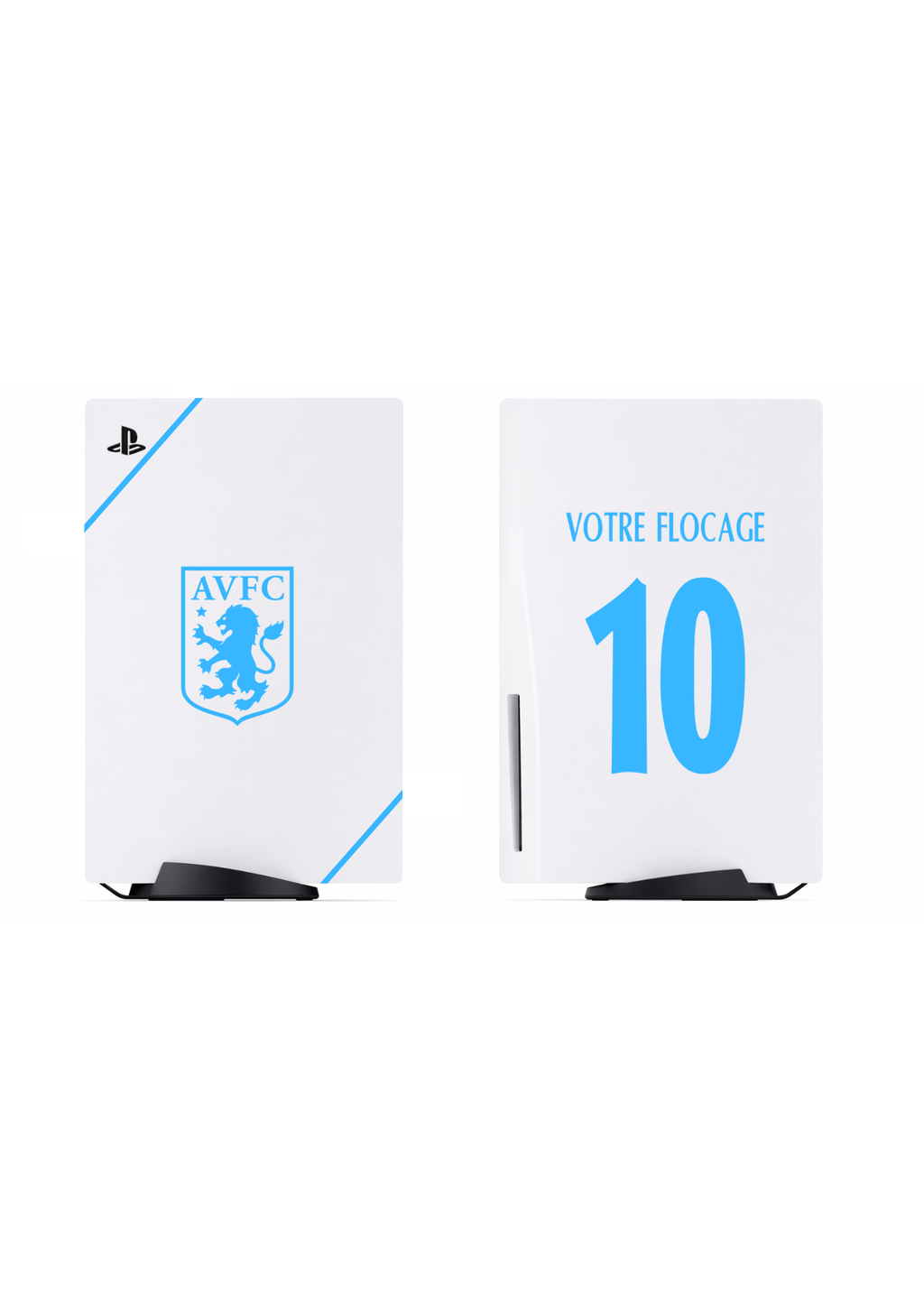 PS5 Personnalisée Aston Villa — Kit Pochoirs & Stickers