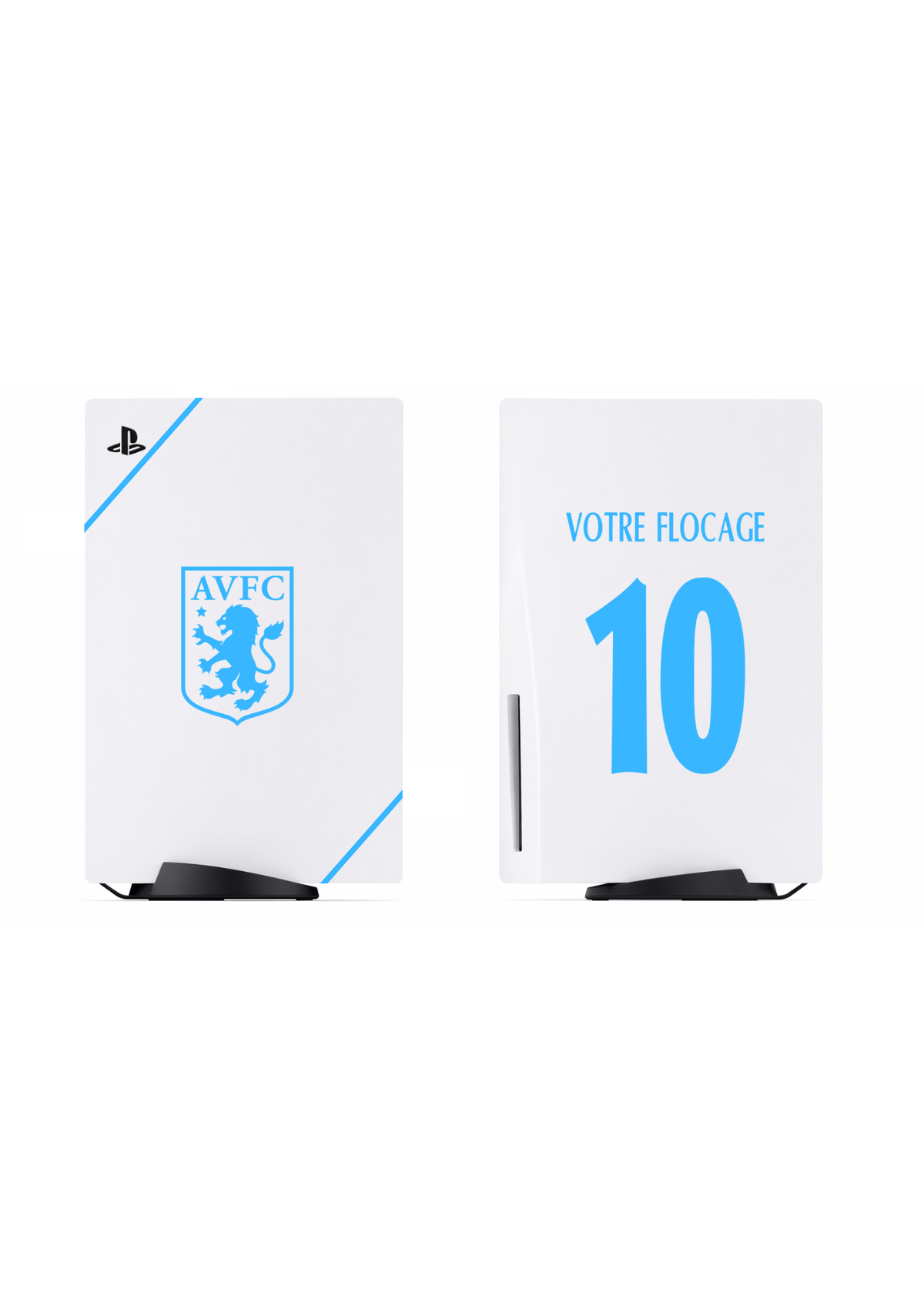PS5 Personnalisée Aston Villa — Kit Pochoirs & Stickers