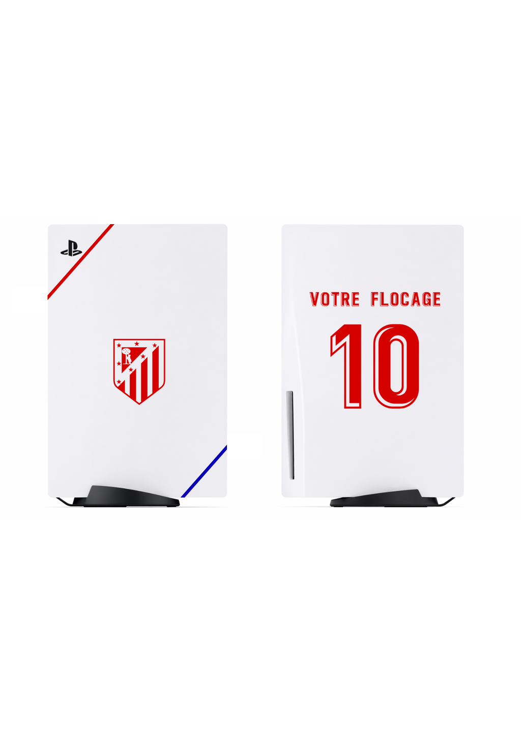 PS5 Personnalisée Atletico Madrid  — Kit Pochoirs & Stickers