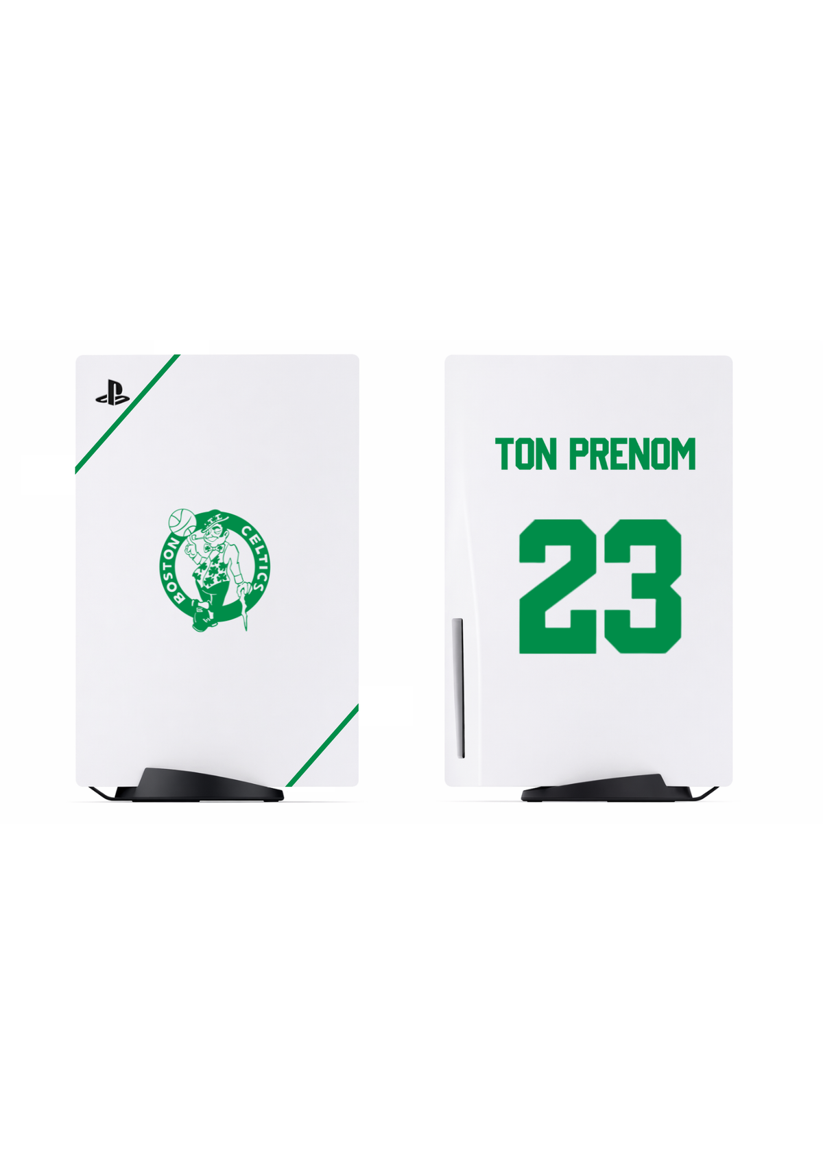 PS5 Personnalisée Celtics — Kit Pochoirs & Stickers
