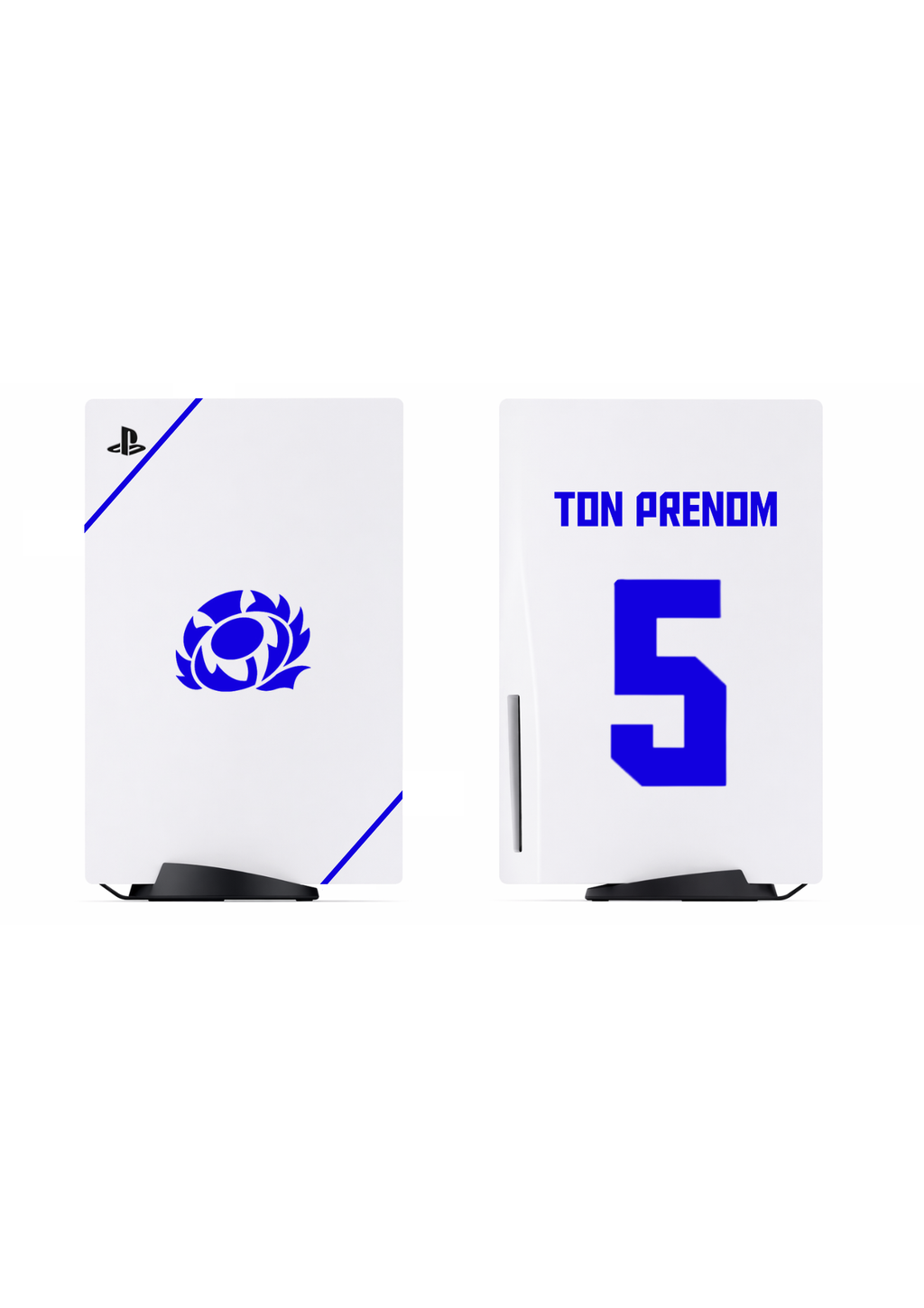 PS5 Personnalisée Écosse Rugby  — Kit Pochoirs & Stickers