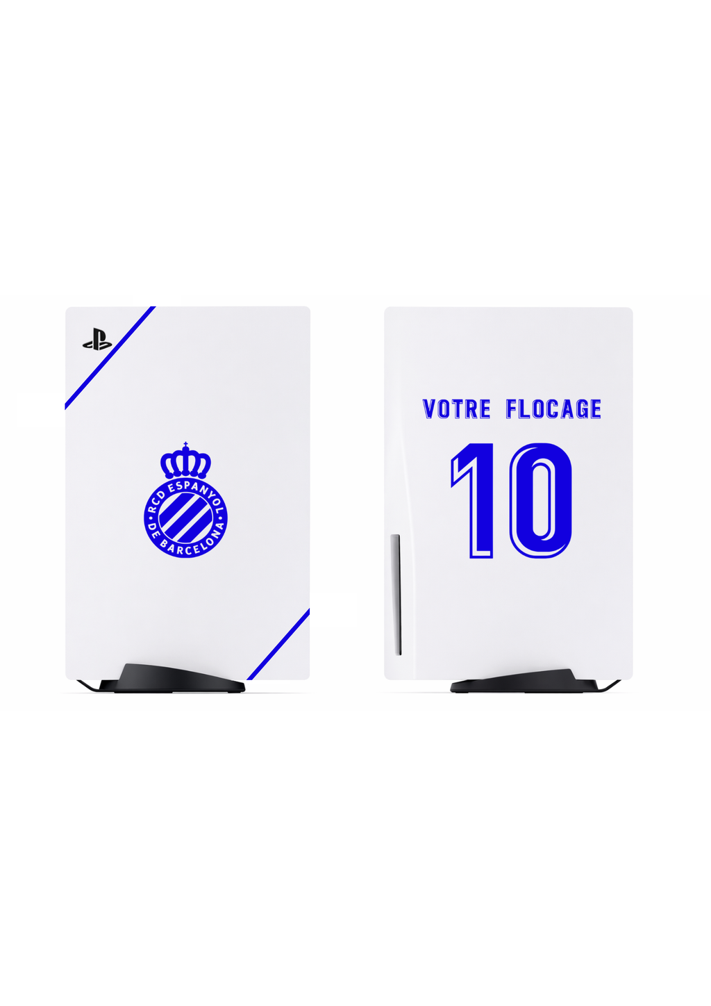 PS5 Personnalisée Espanyol  — Kit Pochoirs & Stickers