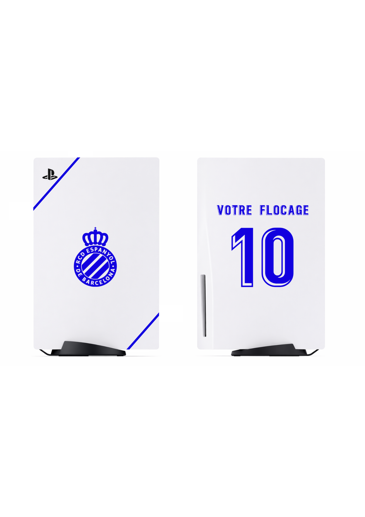 PS5 Personnalisée Espanyol  — Kit Pochoirs & Stickers