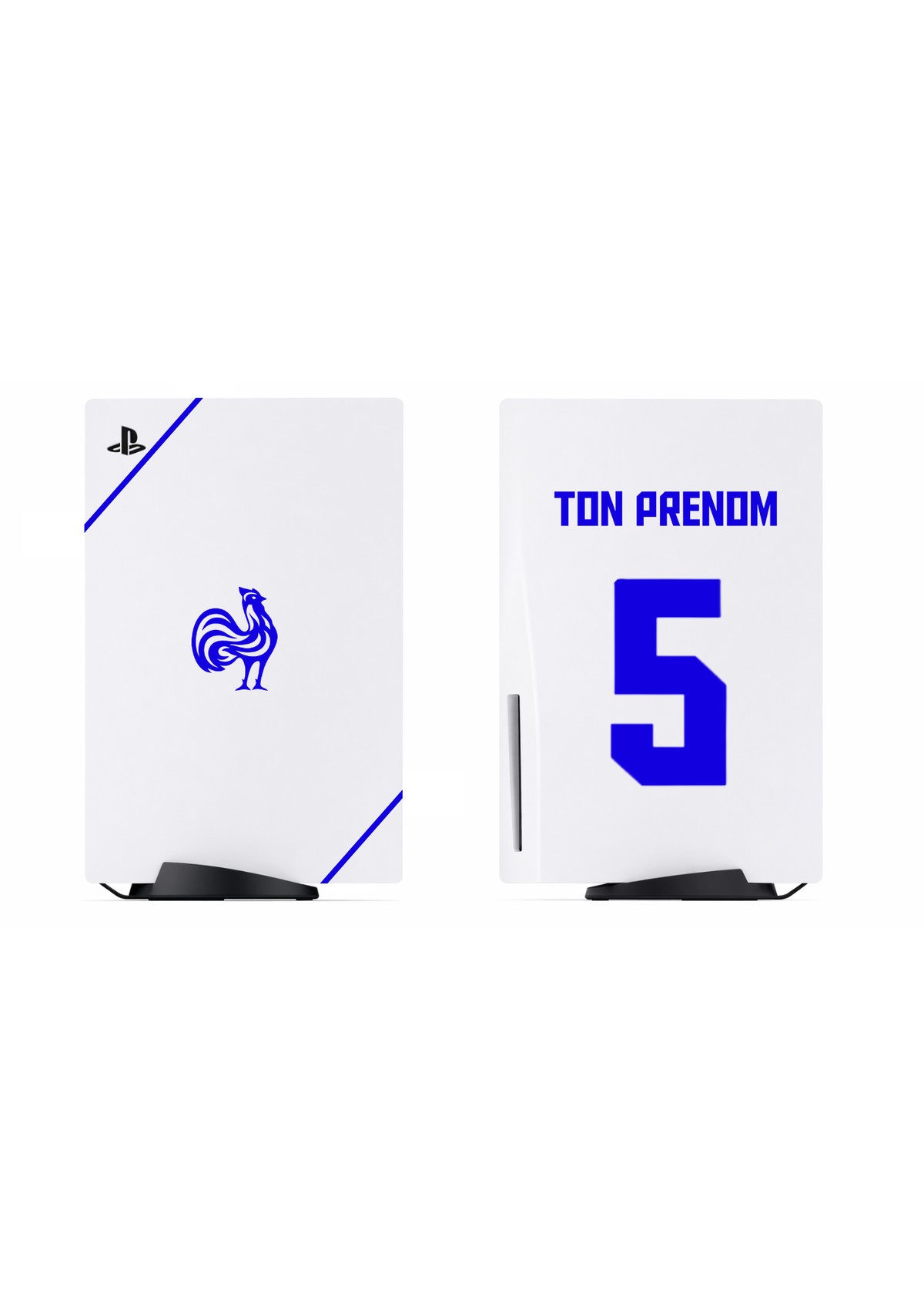 PS5 Personnalisée France Rugby  — Kit Pochoirs & Stickers