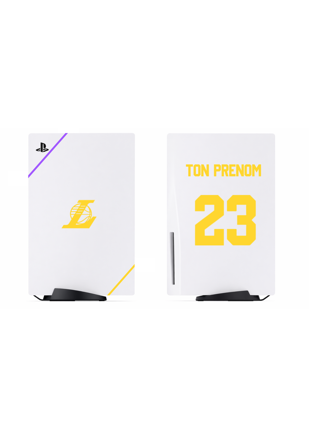PS5 Personnalisée Lakers — Kit Pochoirs & Stickers