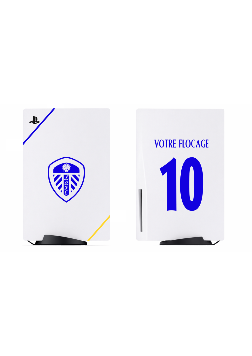PS5 Personnalisée Leeds  — Kit Pochoirs & Stickers