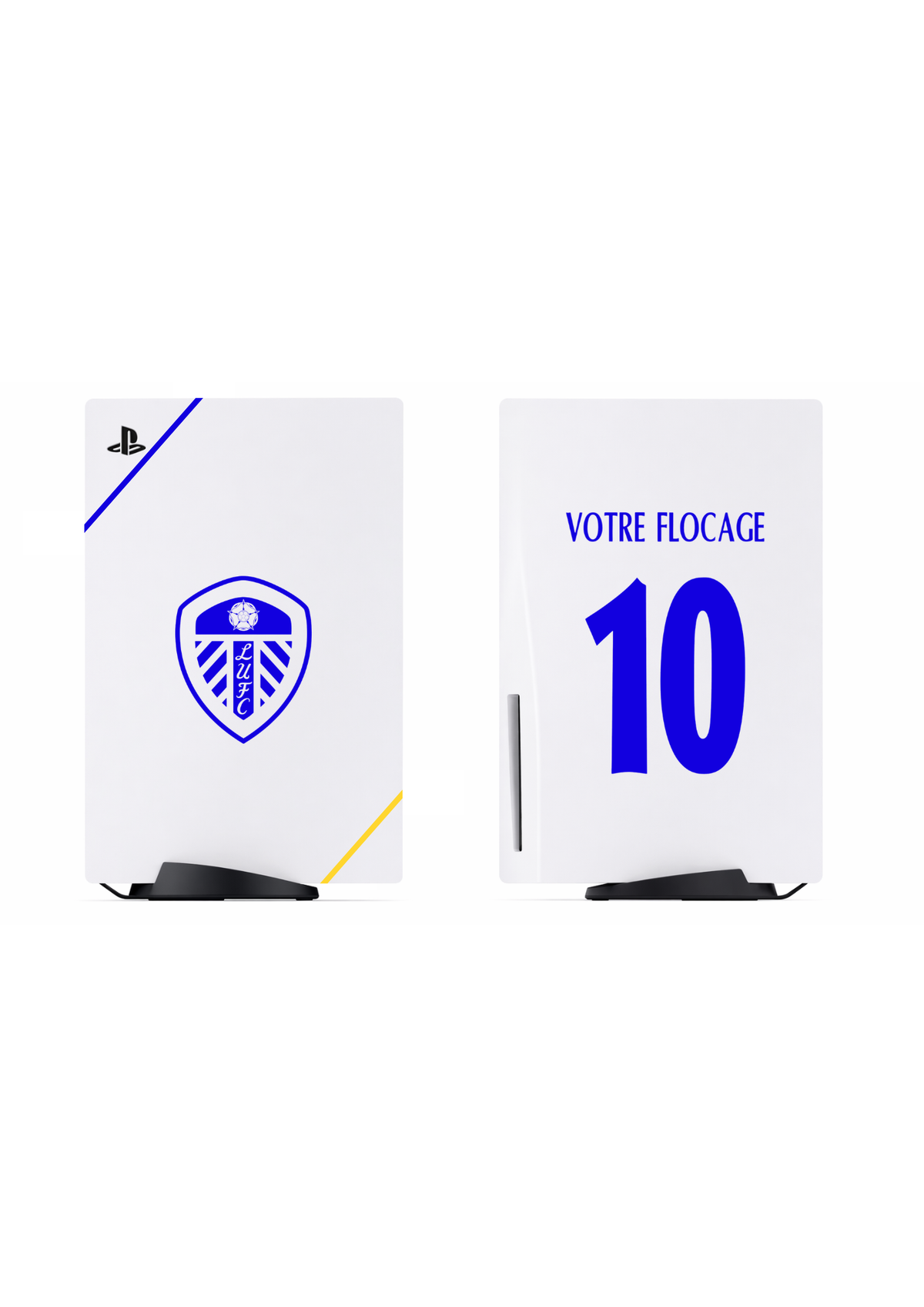 PS5 Personnalisée Leeds  — Kit Pochoirs & Stickers
