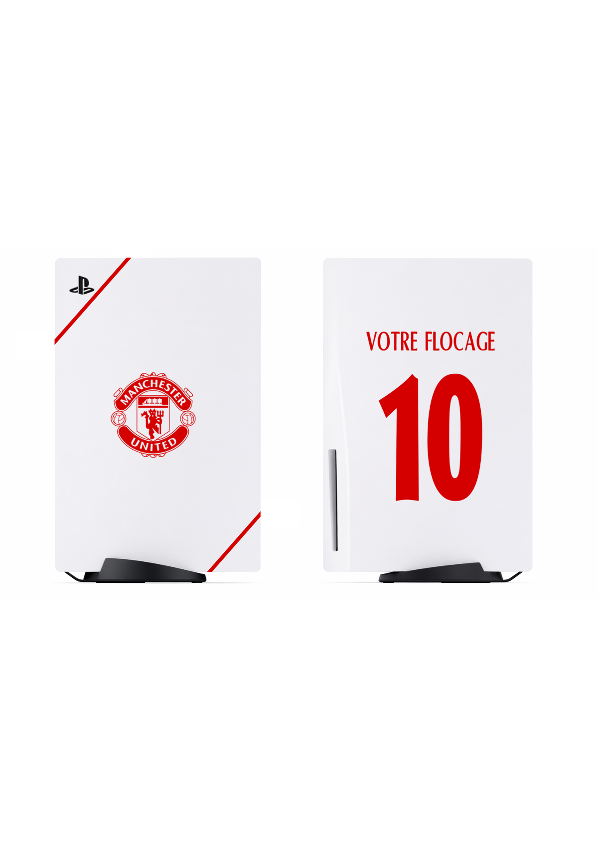 PS5 Personnalisée Manchester U.  — Kit Pochoirs & Stickers