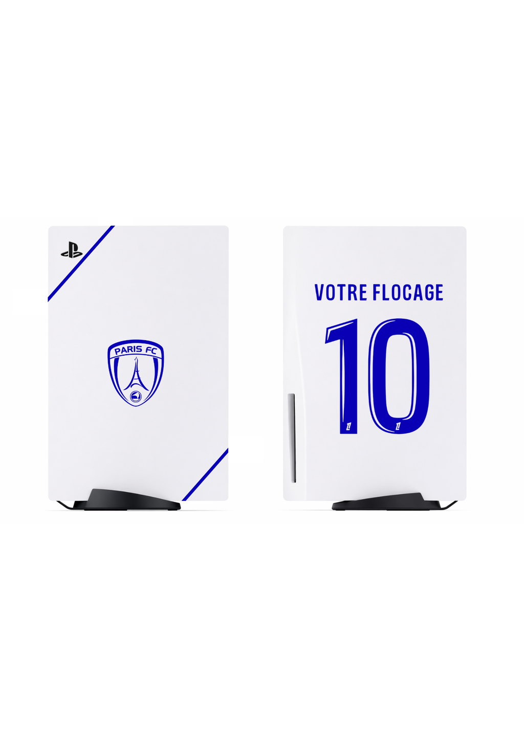PS5 Personnalisée Paris FC — Kit Pochoirs & Stickers