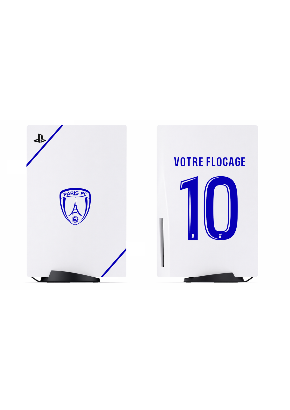 PS5 Personnalisée Paris FC — Kit Pochoirs & Stickers