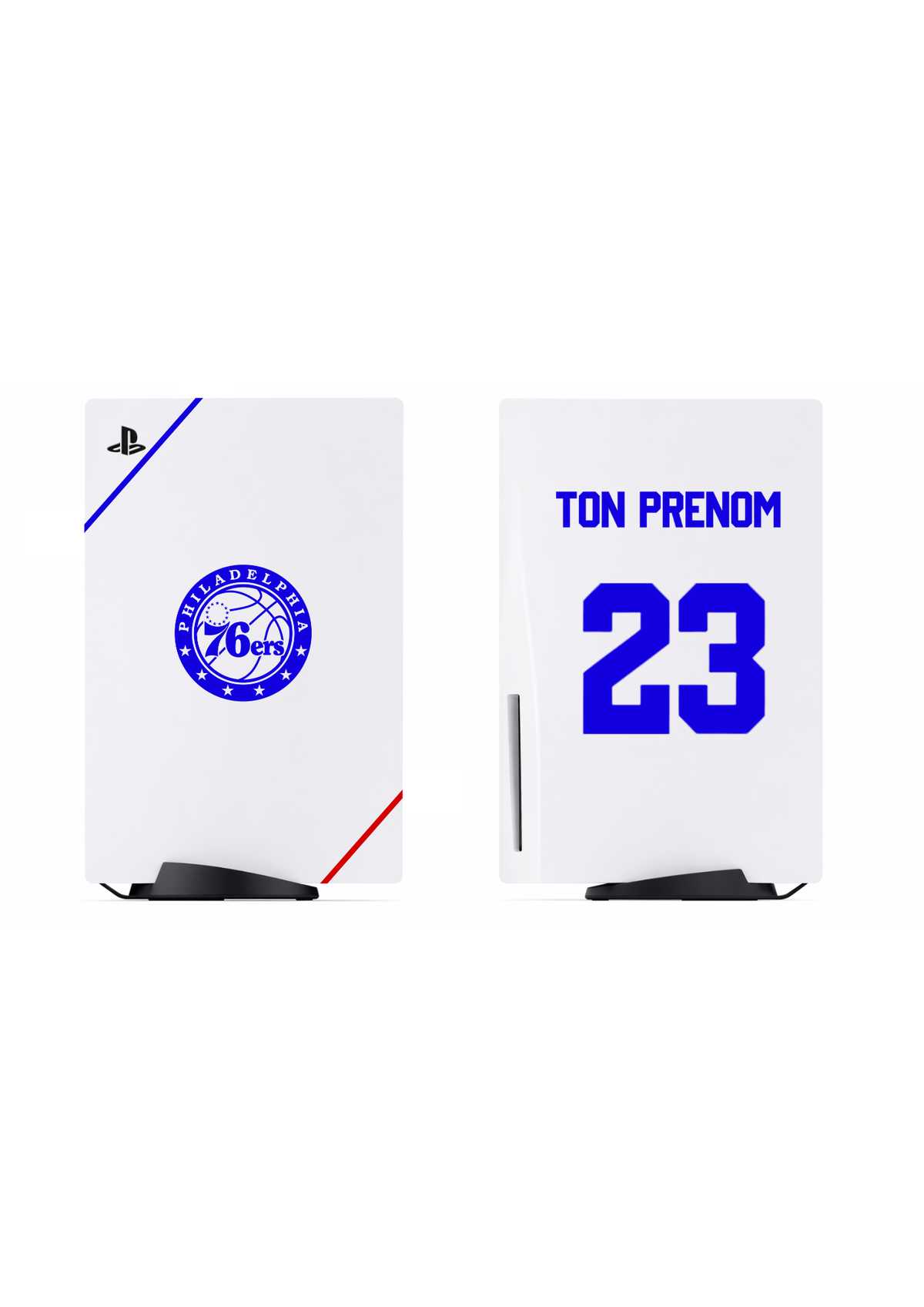 PS5 Personnalisée Phila 76ers — Kit Pochoirs & Stickers
