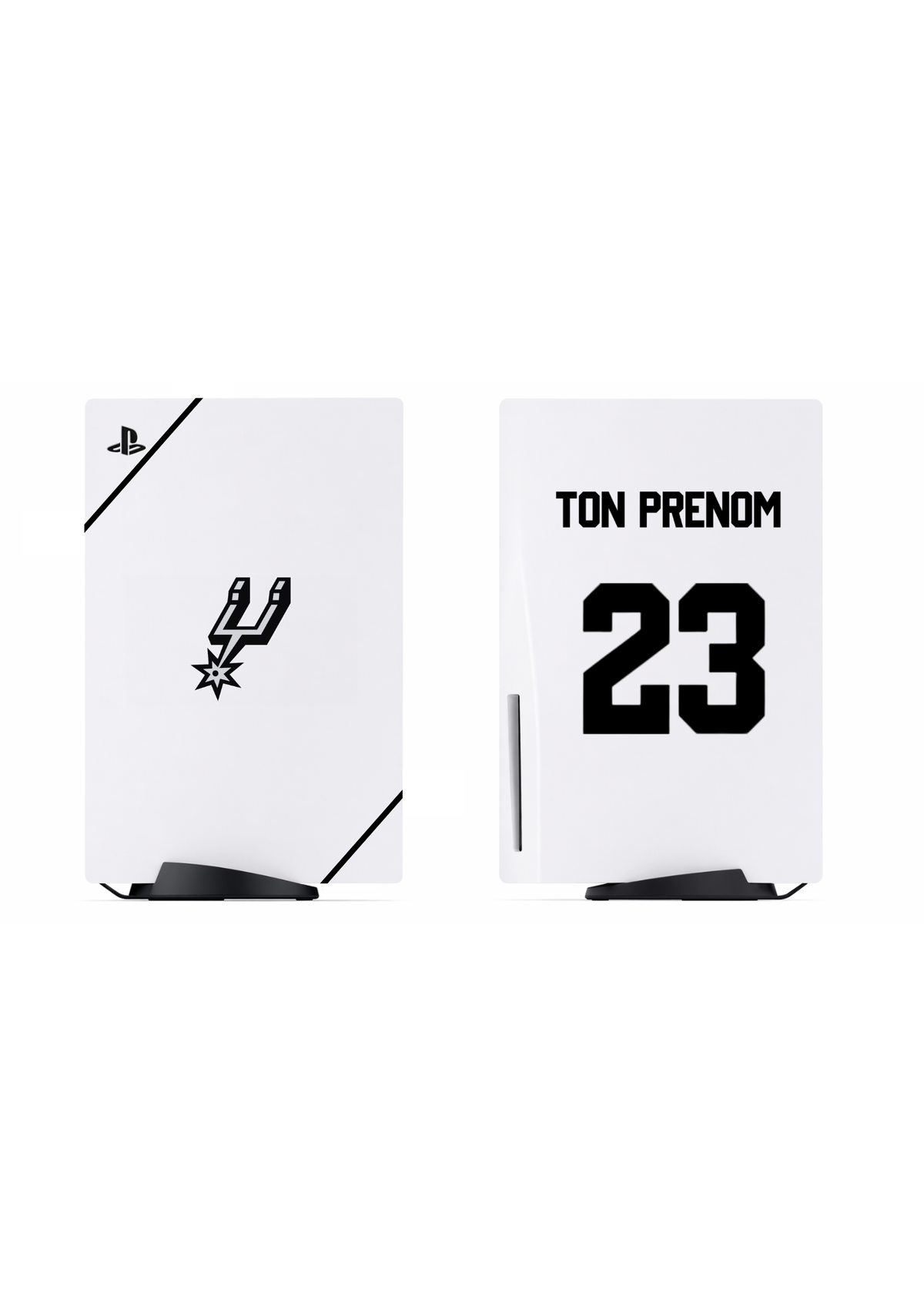PS5 Personnalisée Spurs — Kit Pochoirs & Stickers