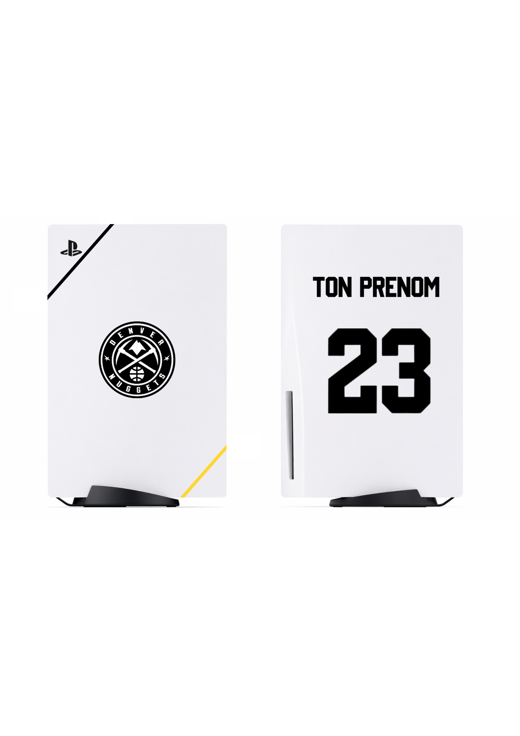 PS5 Personnalisée Nuggets — Kit Pochoirs & Stickers