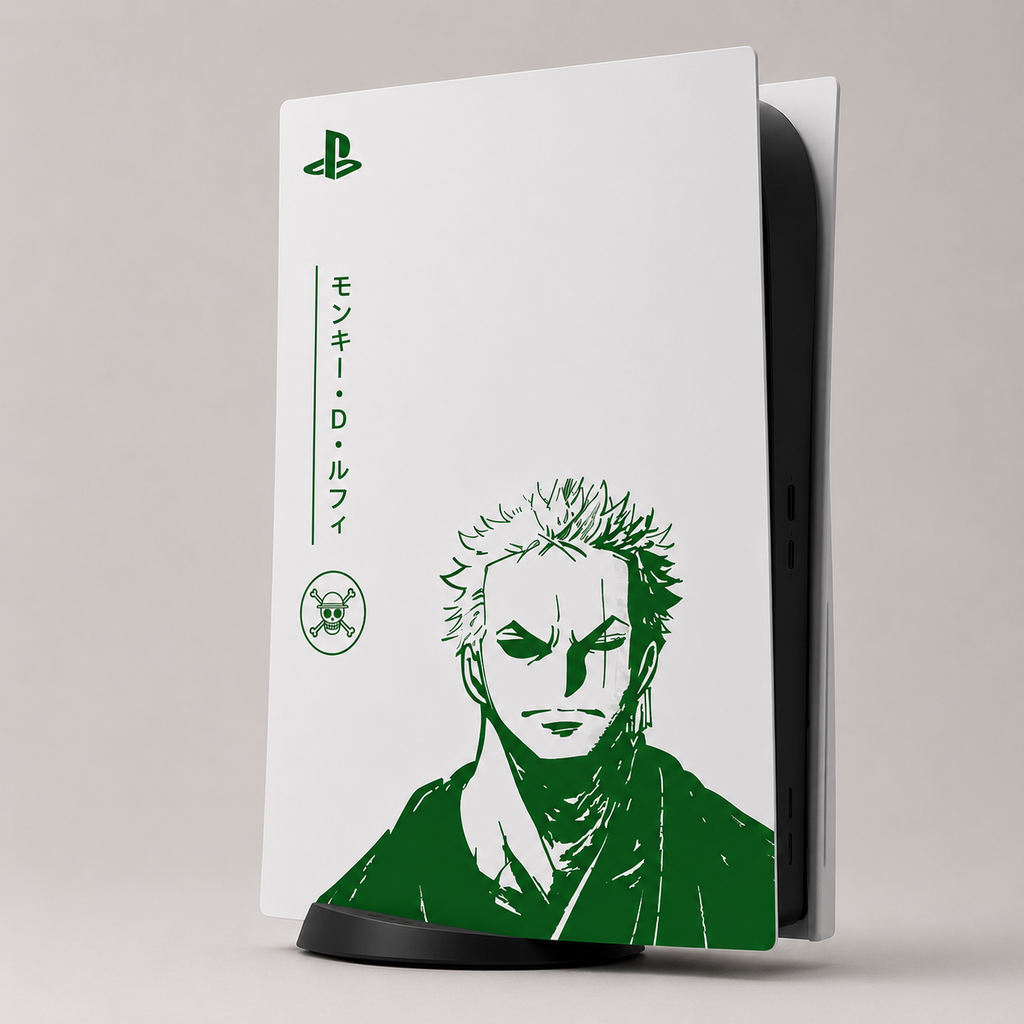 PS5 Custom One Piece Zoro — Kit Pochoirs & Stickers